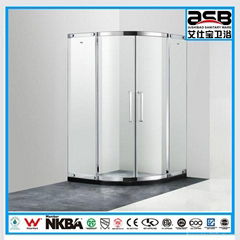 2014 round 8mm tempered glass shower room