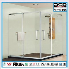 2 sided 8mm tempered glass shower enclosure