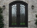 wrought iron entry door