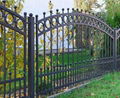 wrought iron fence