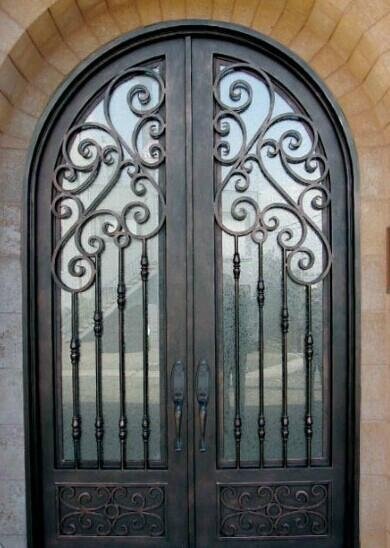 wrought iron decorative doors
