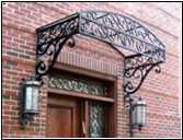 Forged iron balcony railings