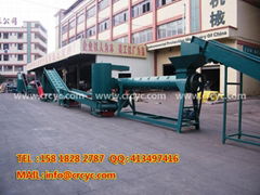 PET bottle washing and recycling production line