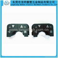 Electronic component silicone keypad