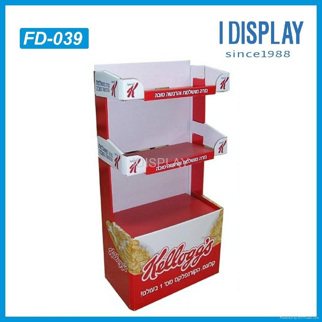 promotional gifts cardboard display stand for gifts package cardboard racks 3