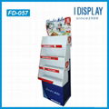 Fantacy cardboard cosmetic display shelf retail cosmetic cardboard display 5