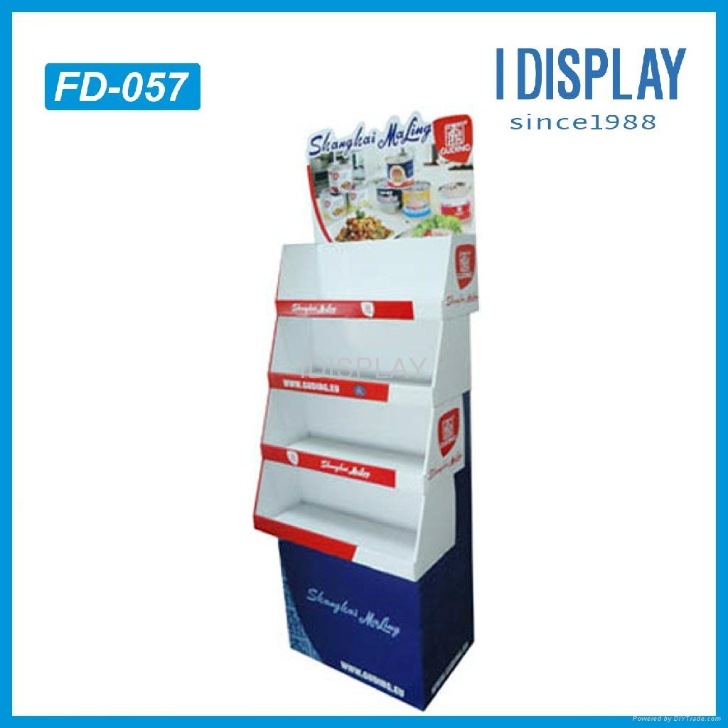 Fantacy cardboard cosmetic display shelf retail cosmetic cardboard display 5