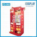 recycled cardboard display unit corrugated floor cardboard display  4