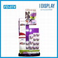 Corrugated custom promotional cardboard display stands for books scissors  2