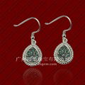 Fashion Rainbow Titanium Drusy Sterling Silver Jewelry Earrings Wholesale Price 3