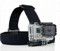 Mount Camera Fixed Headband Size Adjustable Anti-Skid For Gopro Hero HD 2 3 2