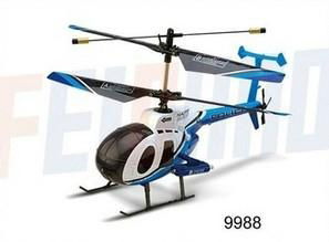 9988 Overclocking 2.4Ghz 4CH Double Propellers Mini Radio Control RC Helicopter 