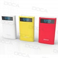 DOCA D563 power bank with high capacity 10000mah for hottest sell