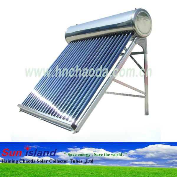 Vacuum Tubes Integrated Pressurized Solar Water Heaters 4