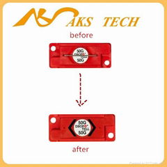 indicator label impact sensor Drop N Tell from Shockwatch