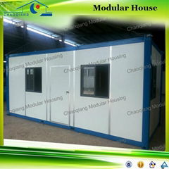 Color steel structure sandwich panel 40ft container house