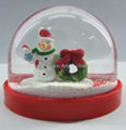 Wholesale snowman plastic water globe 3