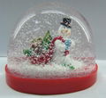 Wholesale snowman plastic water globe 4