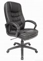 Twin-Cushion Bonded Leather Executive Chair in Black 1