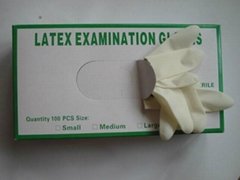 medical disposable latex examination glove 