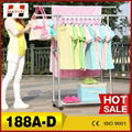 high quality double pole aluminum alloy clothes drying rack 1