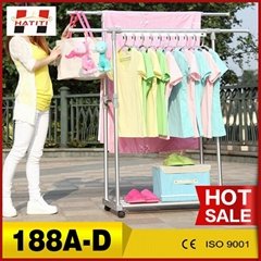 high quality double pole aluminum alloy clothes drying rack