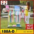 high quality double pole aluminum alloy clothes drying rack 3