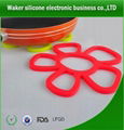 Hot selling different shape table mat silicone placemat