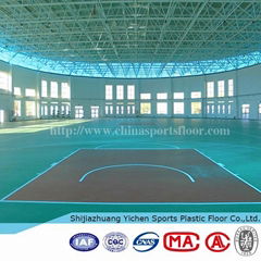 Portable indoor plastic pvc basketball flooring