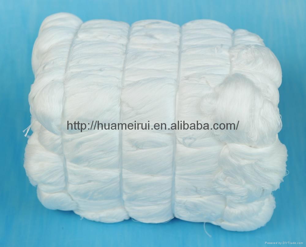 100% Polyester Raw White Wrap Hank Yarn Knitting 2