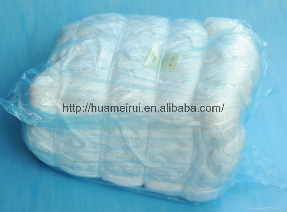 100% Polyester Raw White Wrap Hank Yarn Knitting 4