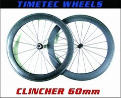 Carbon wheels clincher 60mm