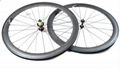 Carbon bicycle wheels 50mm clincher