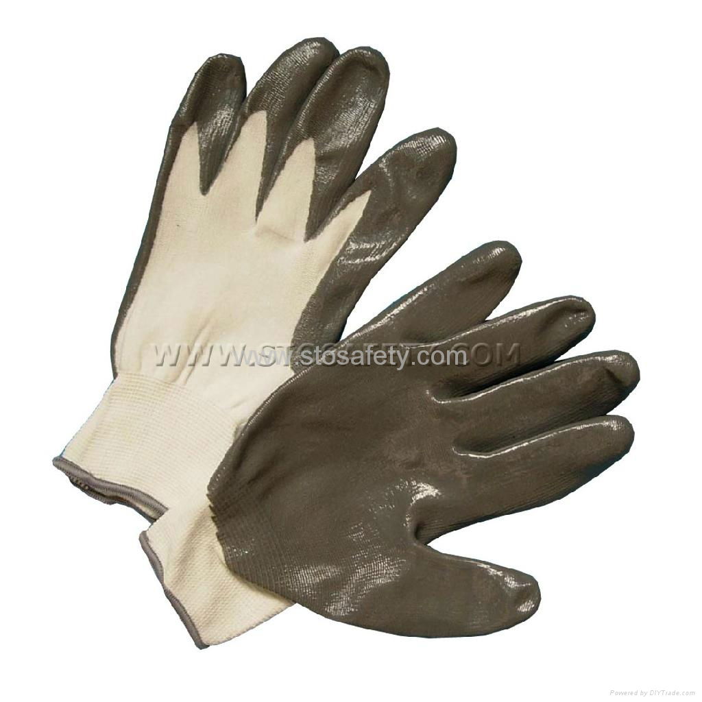 Nylon nitrile gloves 2