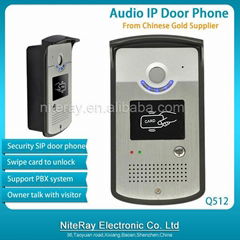 Intercom apartment audio door phone,voip door phone for PBX system