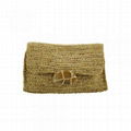 Raffia Straw Clutch Bag 1