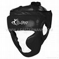 Blue Leather Head Guard With Helmet 5