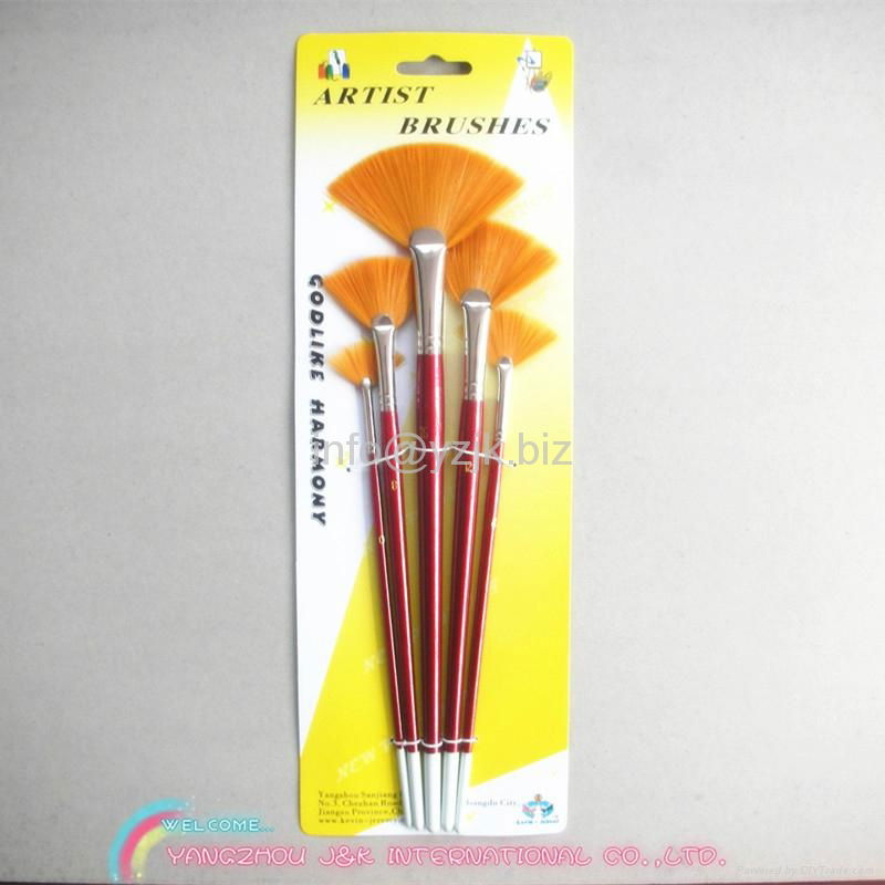 5PCS Fine Artist Nylon Oil Painting Brush 3