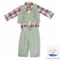 high quality classic fashion party 2014 boy clothes set 1