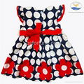 2014 new arrive girl summer beautiful polka dots dress 3