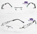 High Quality CHARMANT Line Art ultra-light titanium rack rimless eyeglassesframe 2