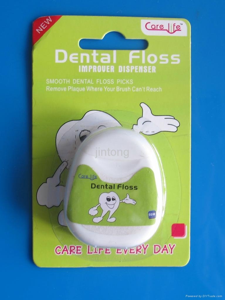 PTFE waxed dental floss with mint 