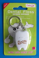 Nylon dental floss with mint