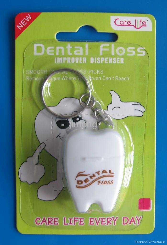 Nylon dental floss with mint 