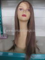 Human hair full lace wigs 2