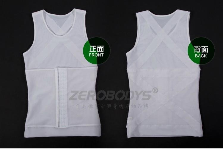 Zerobodys Powerful 3 Steps Adjustment Sexy Burning Fat Men's Body Shaper Vest 2