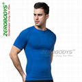 ZEROBODYS Outdoor Body Shaper Quick Dry Short Sleeve Under Active Men's Shaper 3