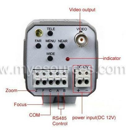 1/4" 480TVL Sony CCD 30x Optical IR CUT/ICR Auto Focus CCTV Security Zoom Camera 2