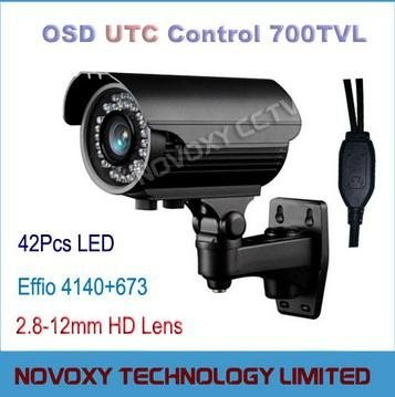 UTC OSD control 700TVL HD camera system 30M IR Range lens 2.8-12mm cctv camera