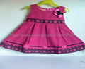 offer  2014  warp knitted velvet  dress  for girl  